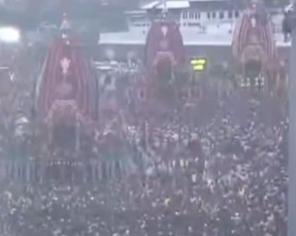 ଏକ ଘଣ୍ଟା ବିଳମ୍ବ ପରେ ଆରମ୍ଭ ହେଲା ରଥଟଣା